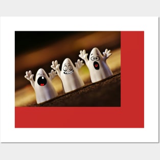 Halloween Funny Ghosts Posters and Art